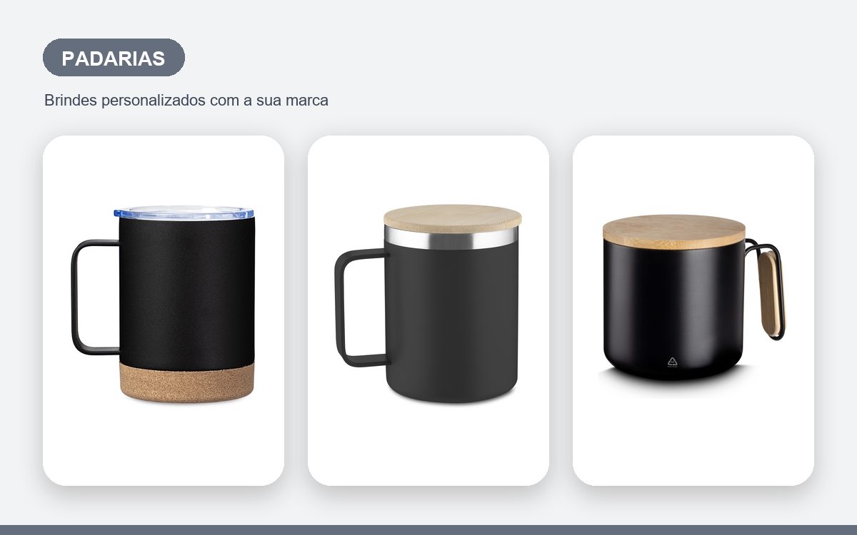 Brindes personalizados com a sua marca — Canecas personalizadas para padarias: o brinde certo