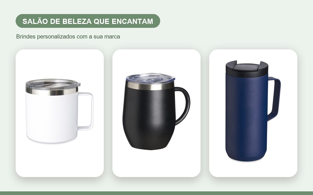 Brindes personalizados com a sua marca — Canecas personalizadas para salão de beleza que encantam