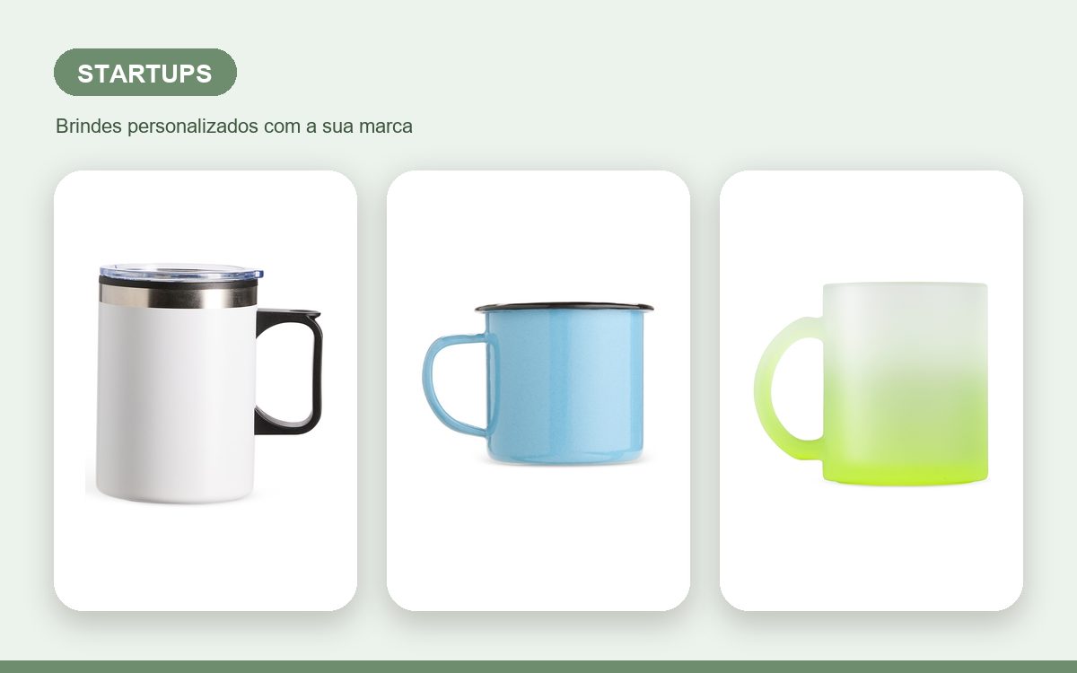 Brindes personalizados com a sua marca — Canecas personalizadas para startups: cultura em cada mesa