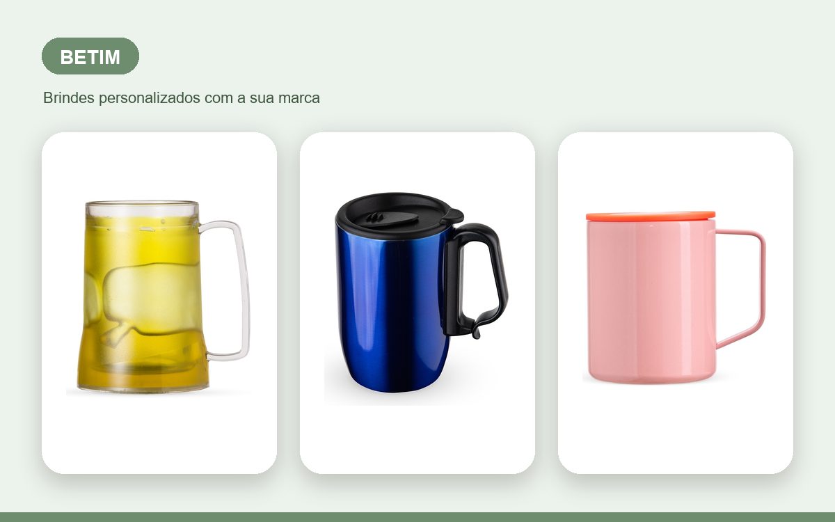 Brindes personalizados com a sua marca — Canecas Personalizadas em Betim para Empresas