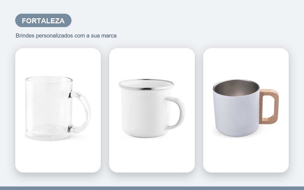 Brindes personalizados com a sua marca — Canecas Personalizadas em Fortaleza para Presentear Clientes