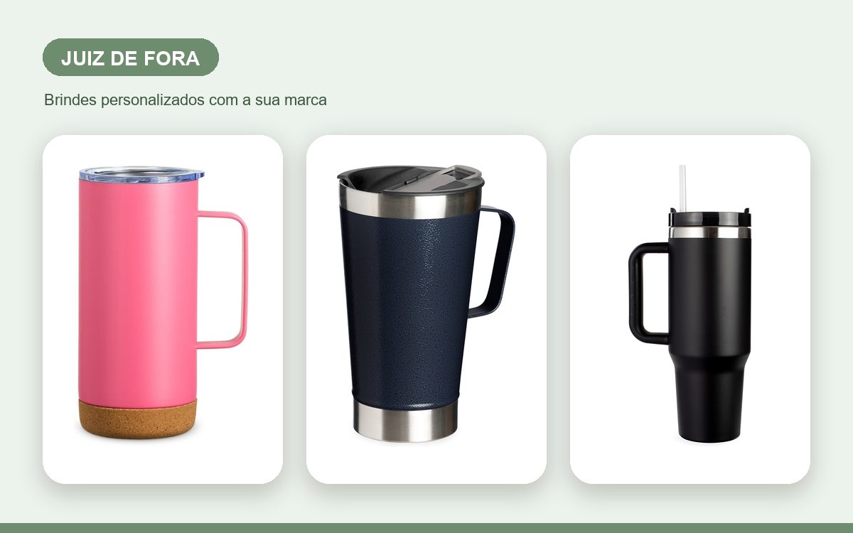 Brindes personalizados com a sua marca — Canecas Personalizadas em Juiz de Fora para Empresas