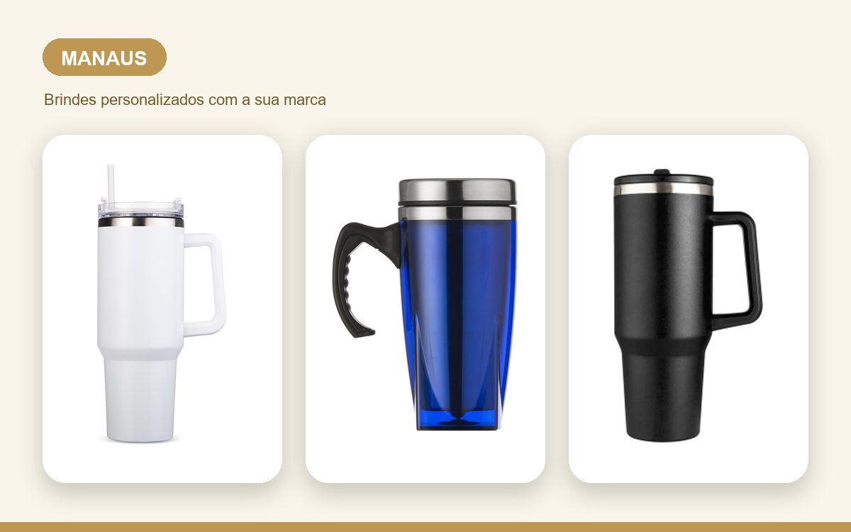 Brindes personalizados com a sua marca — Canecas personalizadas em Manaus para empresas e equipes