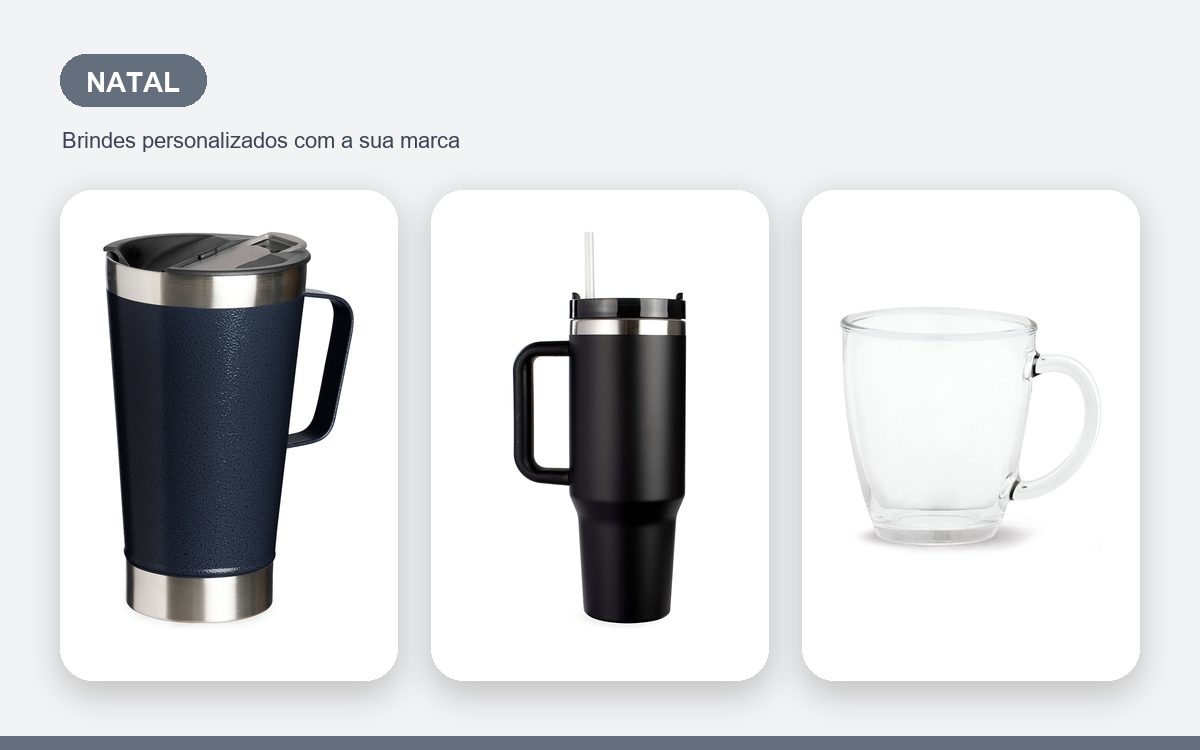 Brindes personalizados com a sua marca — Canecas Personalizadas em Natal com a Logo da Empresa