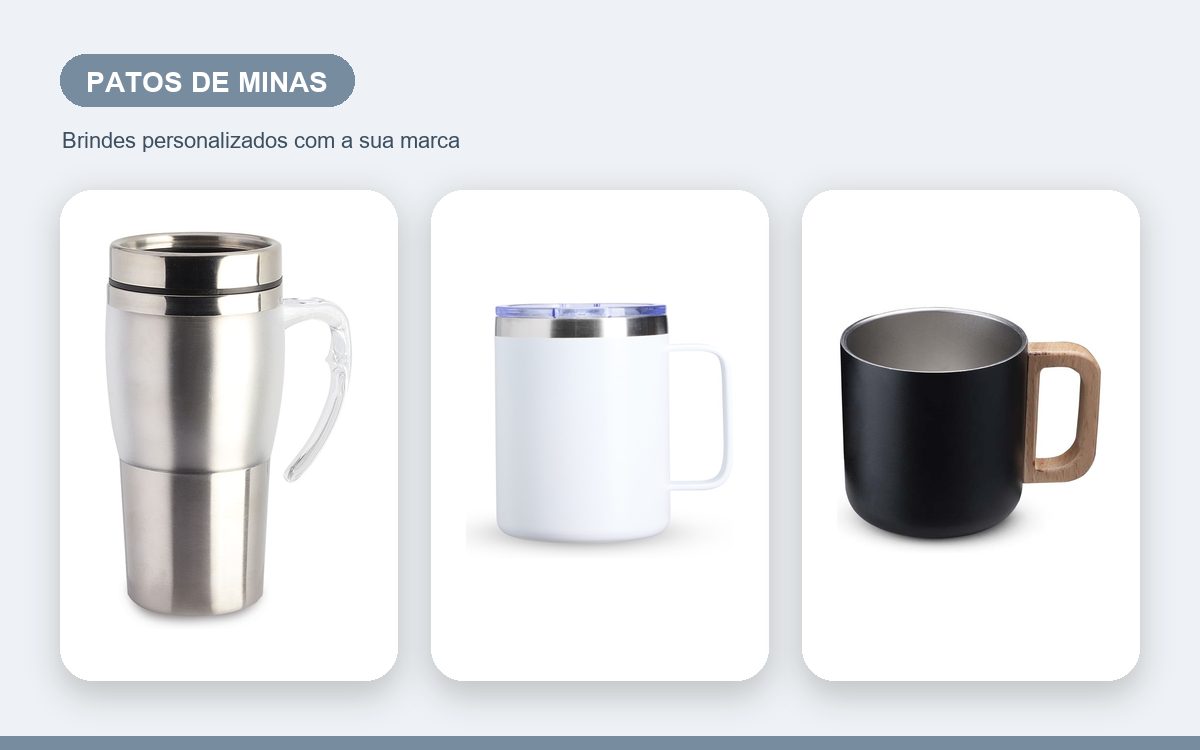 Brindes personalizados com a sua marca — Canecas Personalizadas em Patos de Minas para Empresas