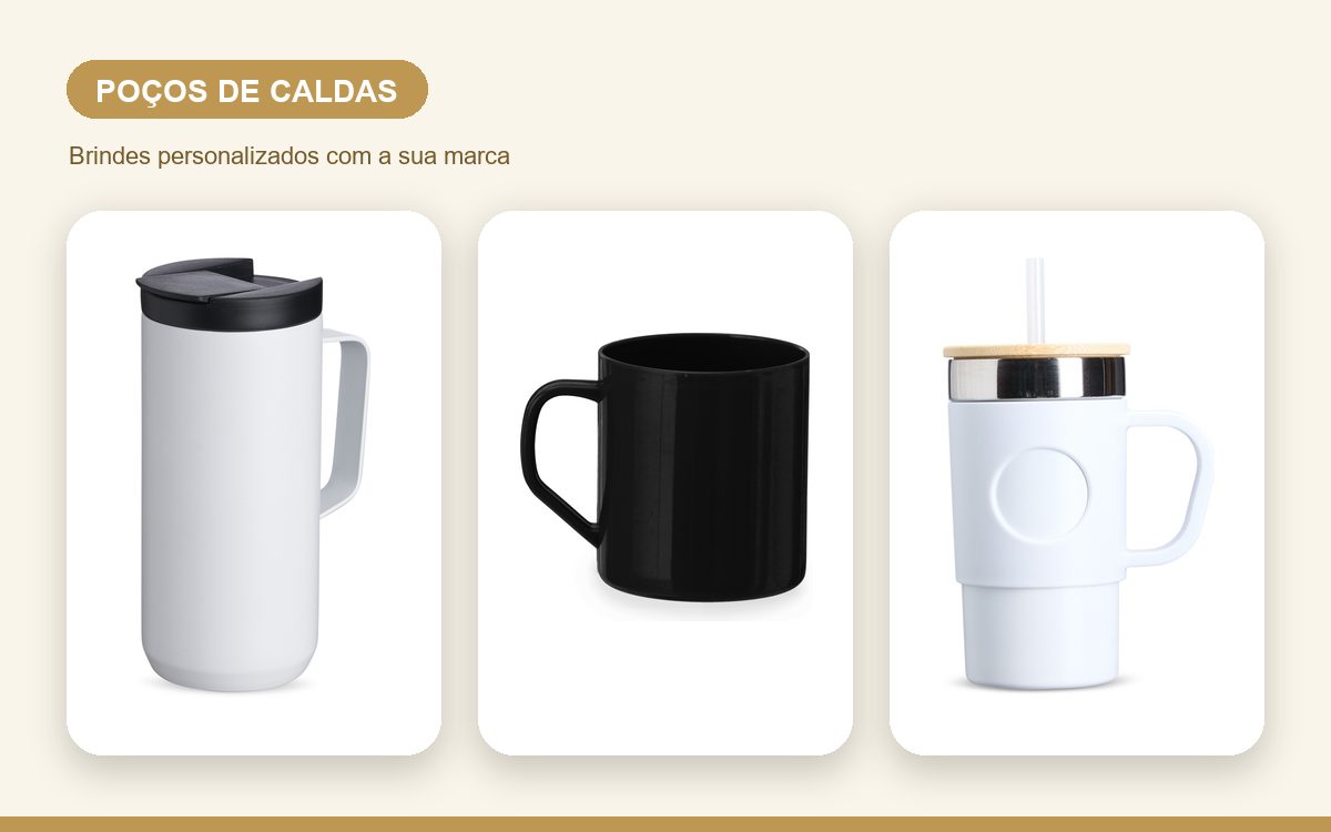 Brindes personalizados com a sua marca — Canecas Personalizadas em Poços de Caldas para Empresas