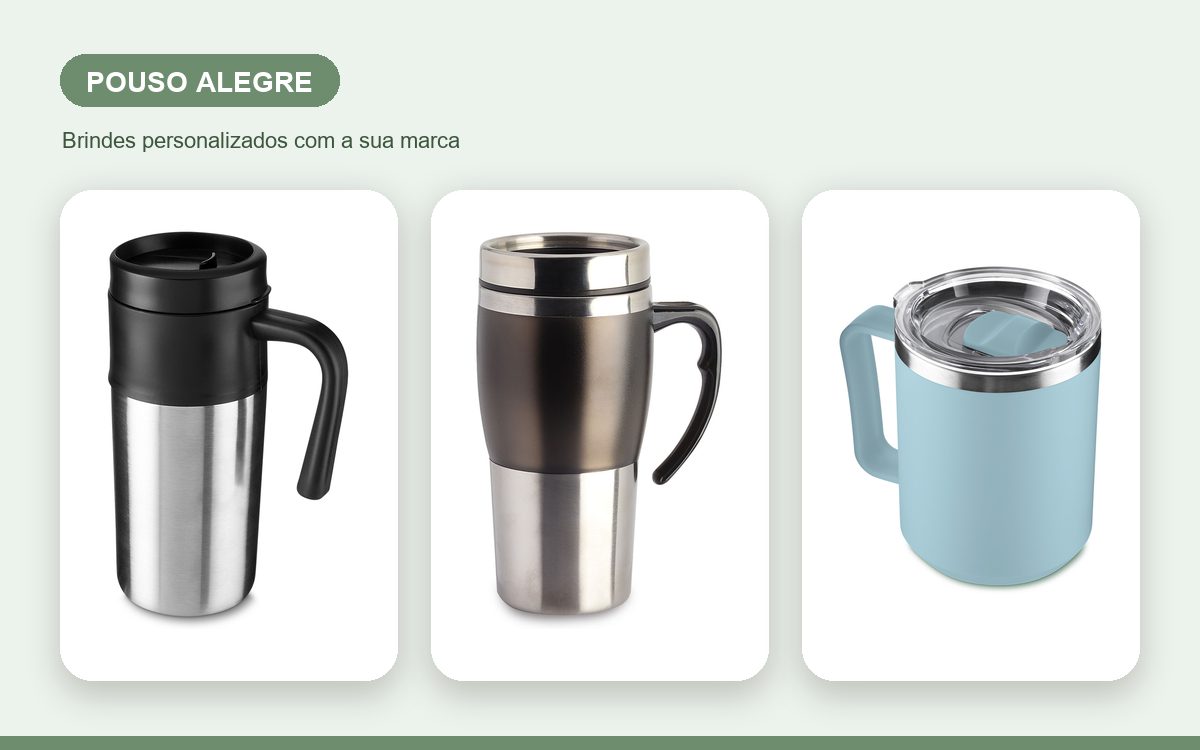 Brindes personalizados com a sua marca — Canecas Personalizadas em Pouso Alegre para Empresas