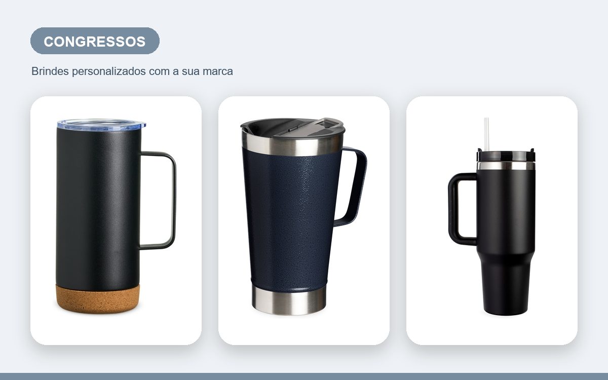 Brindes personalizados com a sua marca — Canecas Personalizadas para Congressos: Guia Completo