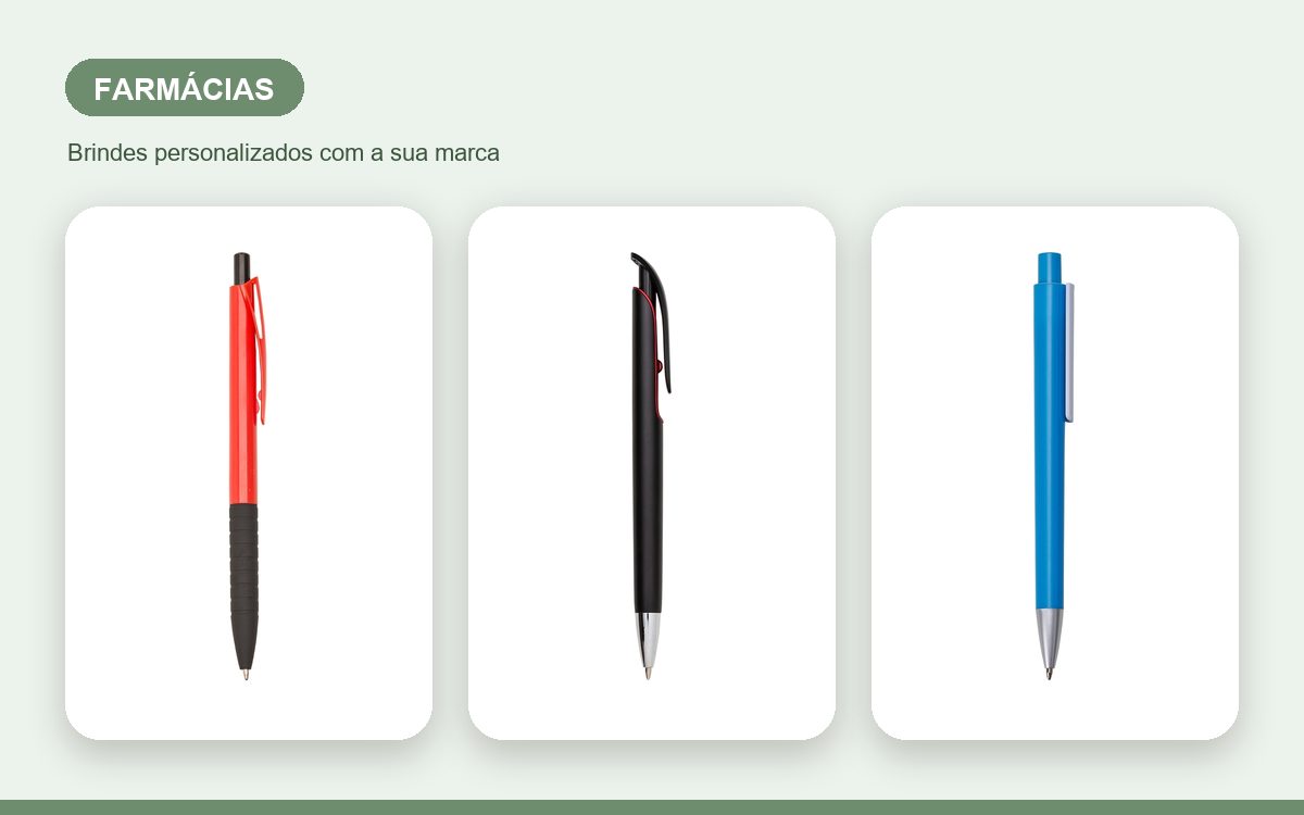 Brindes personalizados com a sua marca — Canetas personalizadas para farmácias: guia que vende