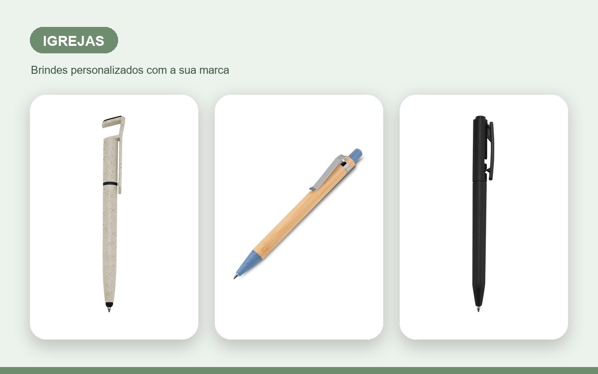 Brindes personalizados com a sua marca — Canetas personalizadas para igrejas: guia completo