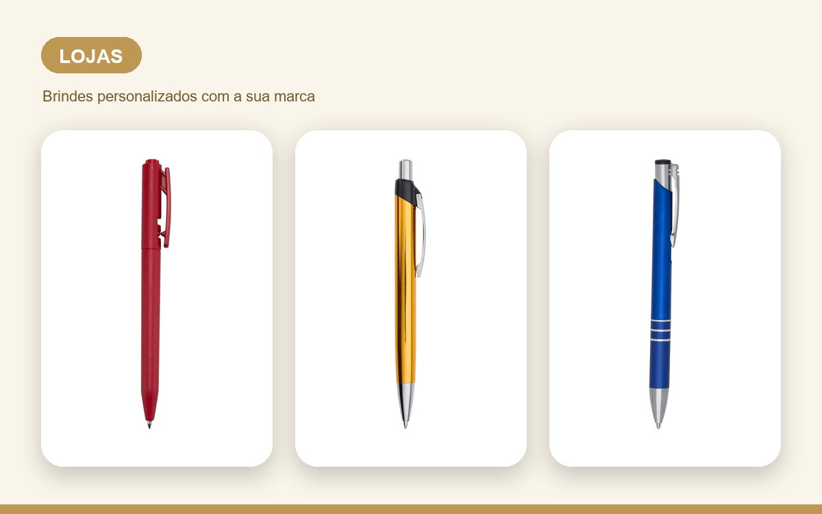 Brindes personalizados com a sua marca — Canetas personalizadas para lojas: guia que converte