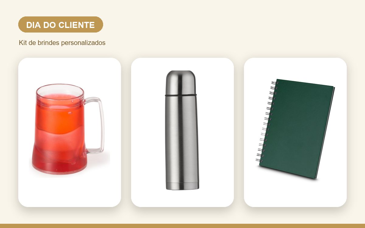 Kit de brindes personalizados — Canetas Personalizadas para o Dia do Cliente