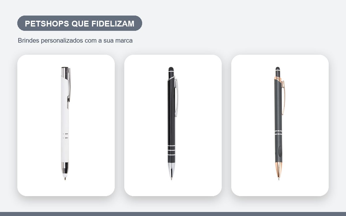 Brindes personalizados com a sua marca — Canetas personalizadas para petshops que fidelizam