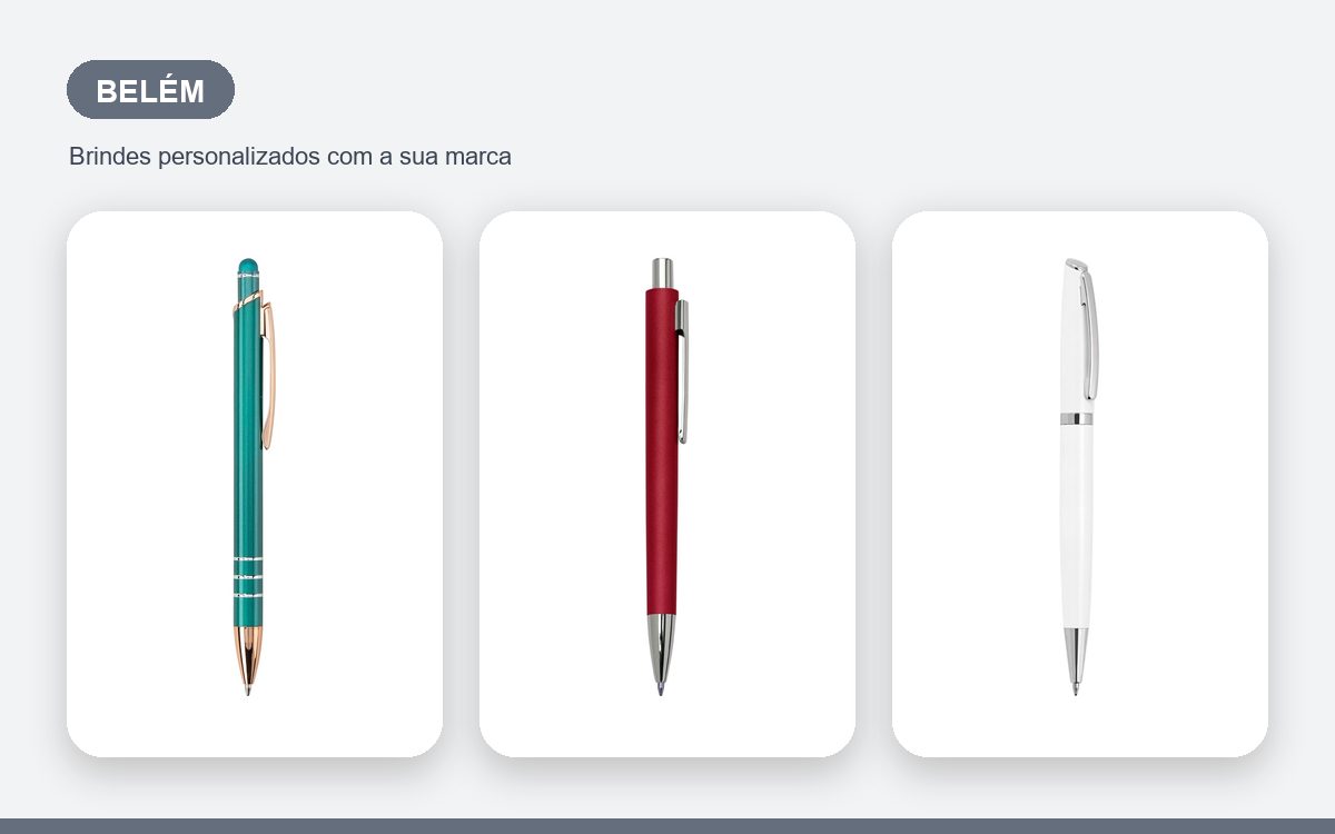 Brindes personalizados com a sua marca — Canetas Personalizadas em Belém para Empresas e Eventos