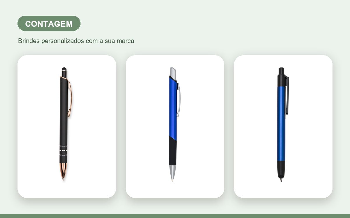 Brindes personalizados com a sua marca — Canetas Personalizadas em Contagem para Empresas
