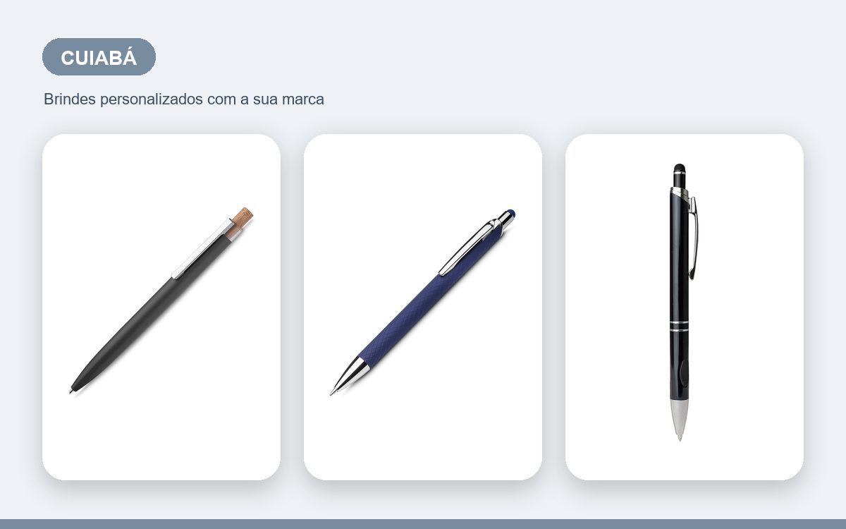 Brindes personalizados com a sua marca — Canetas Personalizadas em Cuiabá com a Logo da Empresa