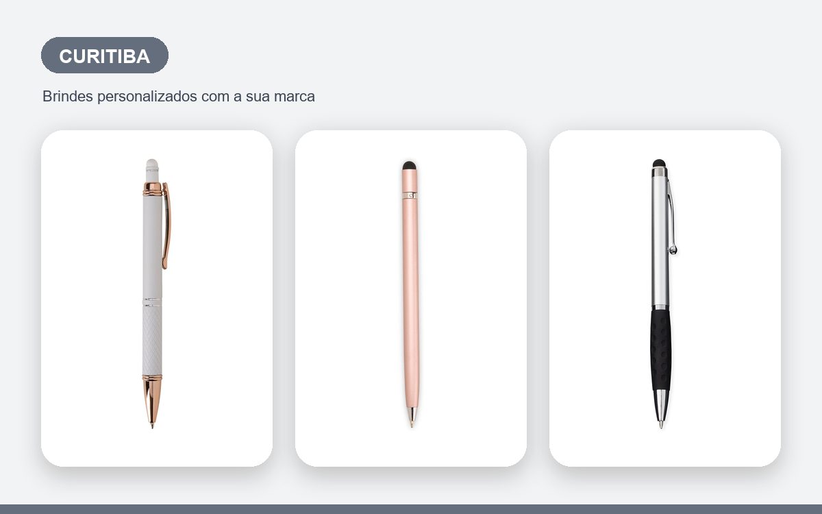 Brindes personalizados com a sua marca — Canetas Personalizadas em Curitiba para Empresas e Escritórios