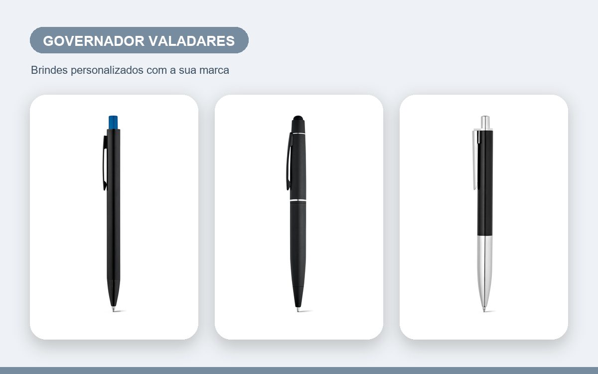 Brindes personalizados com a sua marca — Canetas Personalizadas em Governador Valadares para Empresas