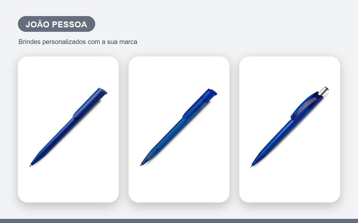 Brindes personalizados com a sua marca — Canetas Personalizadas em João Pessoa para Empresas