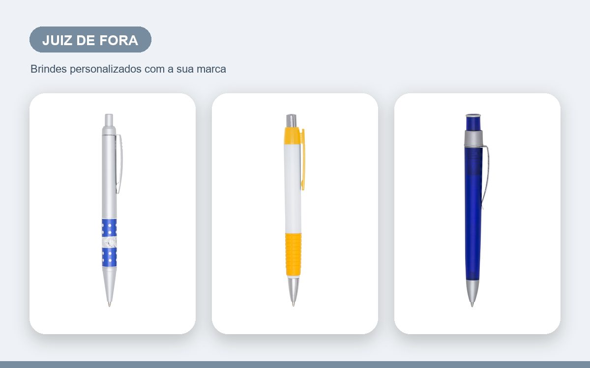 Brindes personalizados com a sua marca — Canetas Personalizadas em Juiz de Fora para Empresas