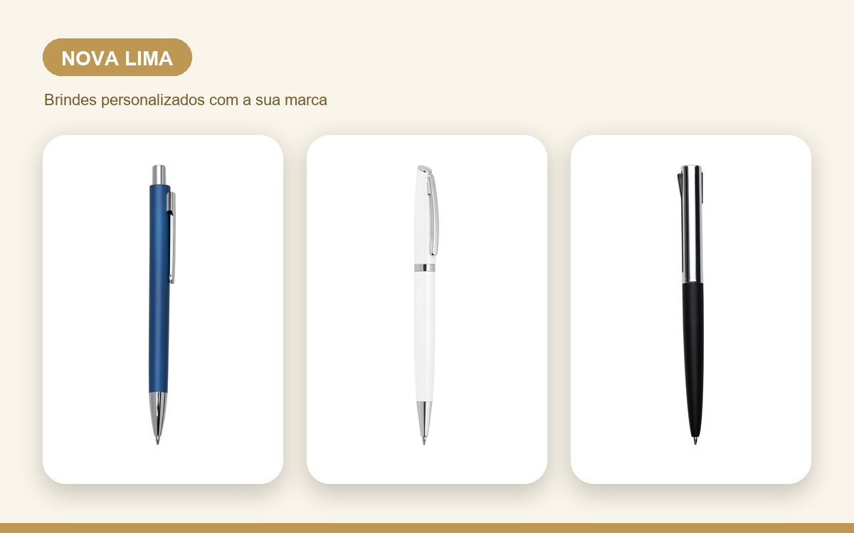 Brindes personalizados com a sua marca — Canetas Personalizadas em Nova Lima para Empresas