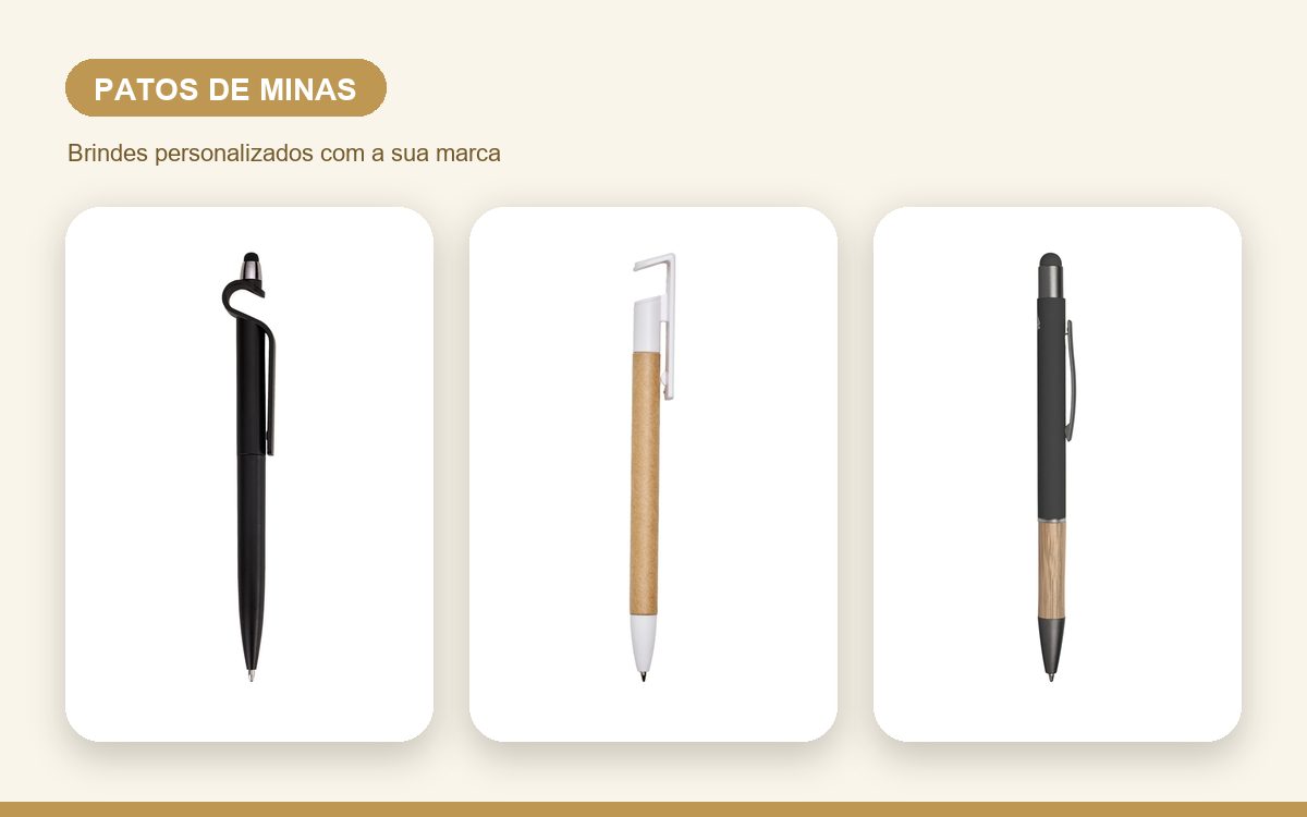 Brindes personalizados com a sua marca — Canetas Personalizadas em Patos de Minas para Empresas