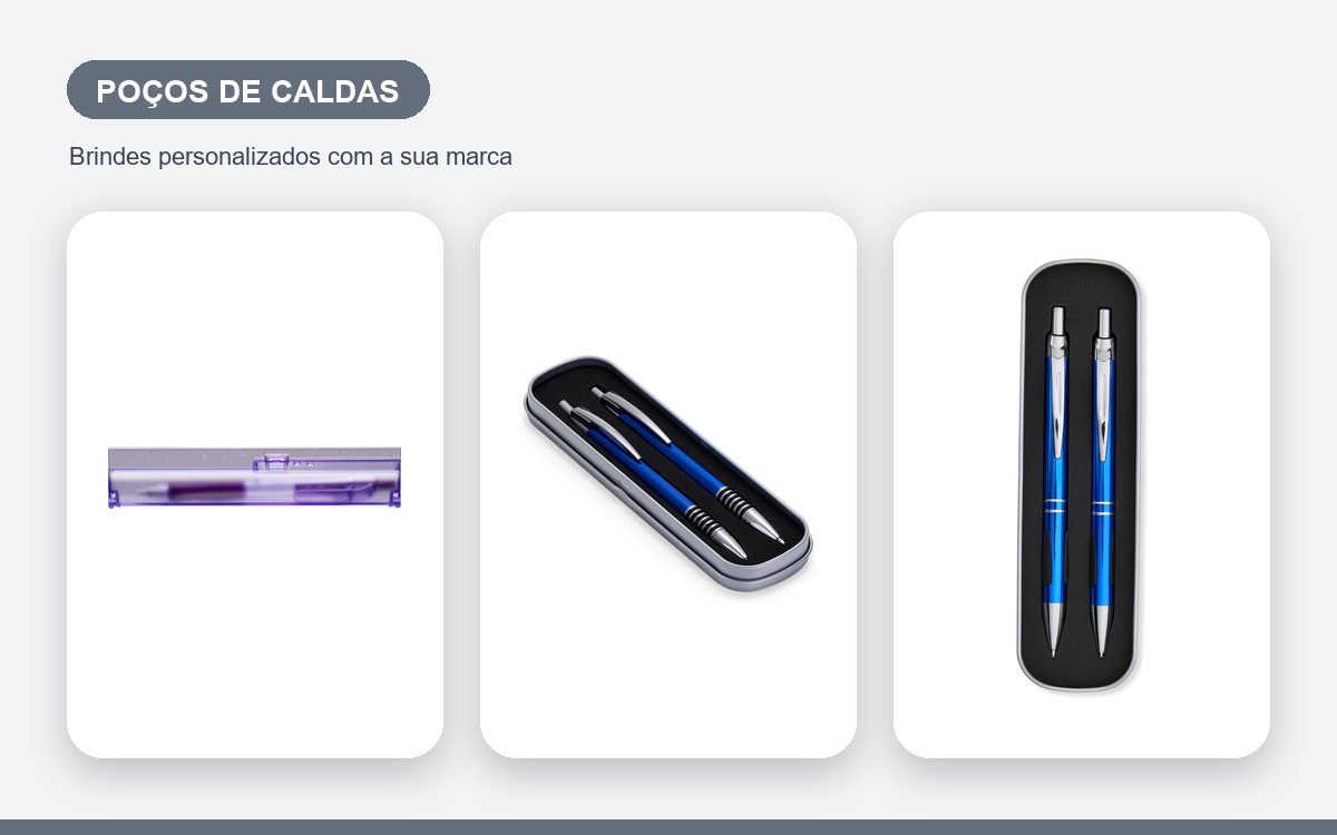 Brindes personalizados com a sua marca — Canetas Personalizadas em Poços de Caldas para Empresas