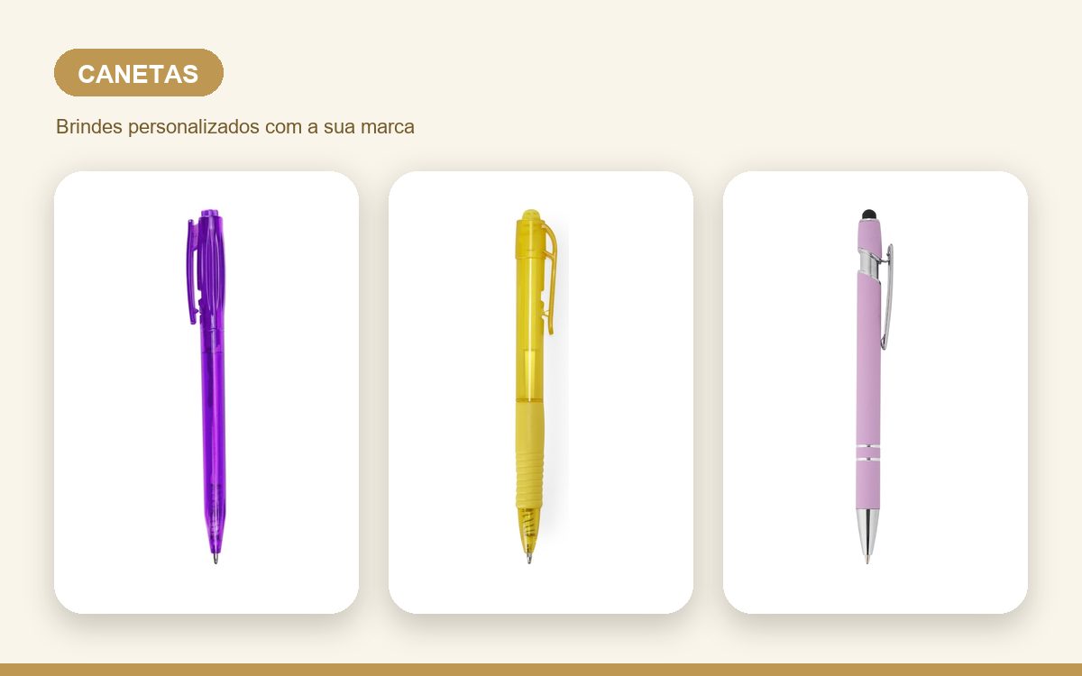 Brindes personalizados com a sua marca — Canetas Personalizadas para Eventos: Por Que Funcionam