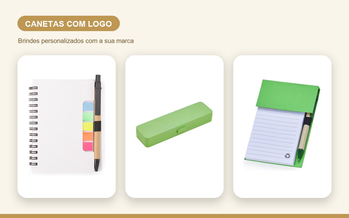 Brindes personalizados com a sua marca — Canetas Personalizadas com Logo: Como Fica e Como Pedir