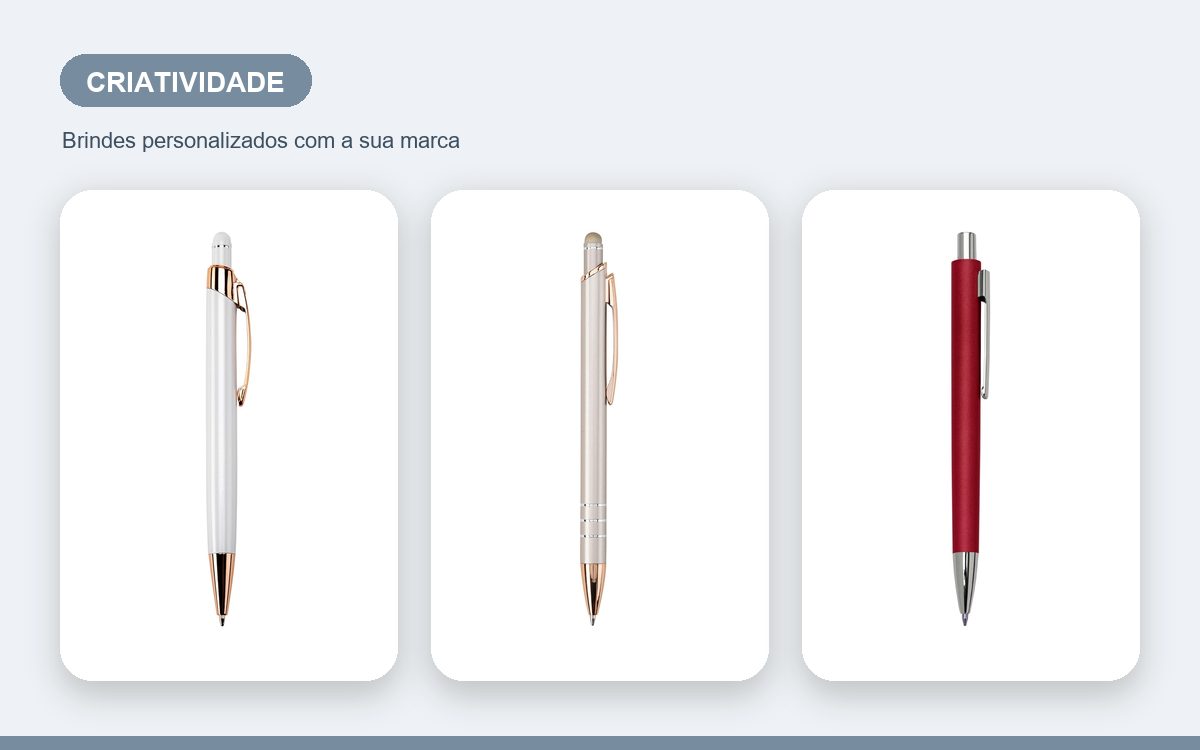 Brindes personalizados com a sua marca — Canetas Personalizadas Criativas que Chamam Atenção