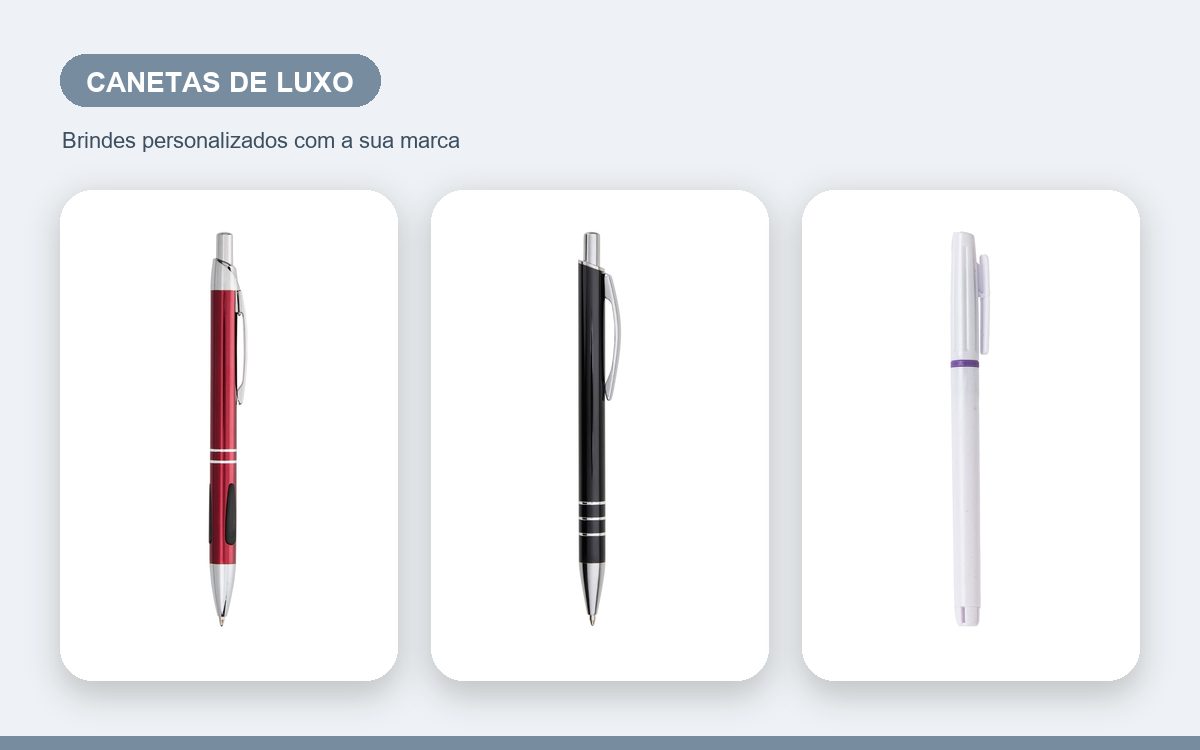 Brindes personalizados com a sua marca — Canetas Personalizadas de Luxo para Clientes e Executivos