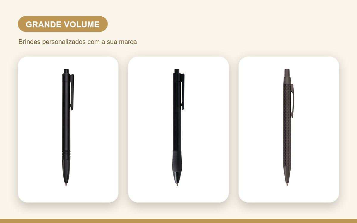 Brindes personalizados com a sua marca — Canetas Personalizadas no Atacado: Guia para Grande Volume