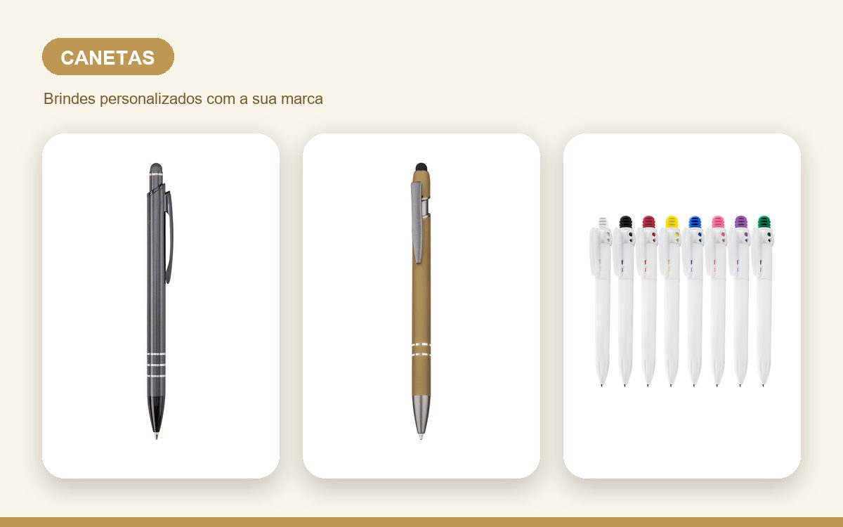 Brindes personalizados com a sua marca — Canetas Personalizadas para Colaboradores e Equipes