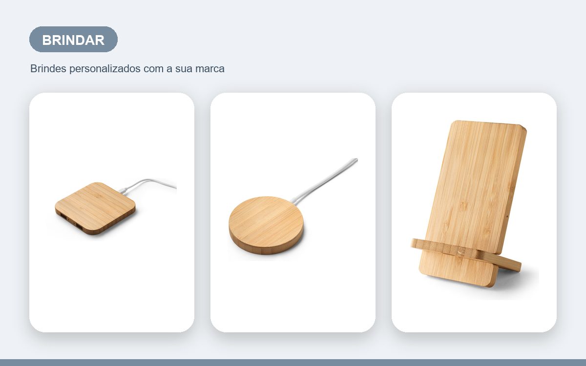 Brindes personalizados com a sua marca — Carregadores Personalizados para Brindar e Encantar Clientes
