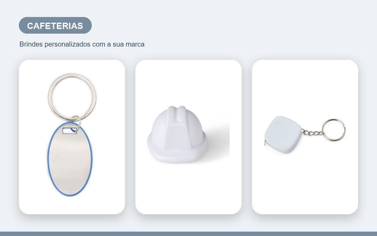 Brindes personalizados com a sua marca — Chaveiros personalizados para cafeterias: como usar