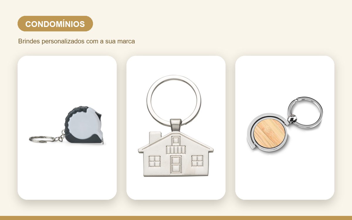 Brindes personalizados com a sua marca — Chaveiros personalizados para condomínios: guia prático