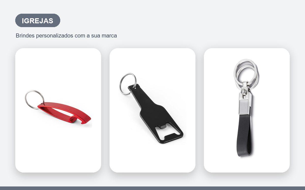 Brindes personalizados com a sua marca — Chaveiros personalizados para igrejas: guia completo