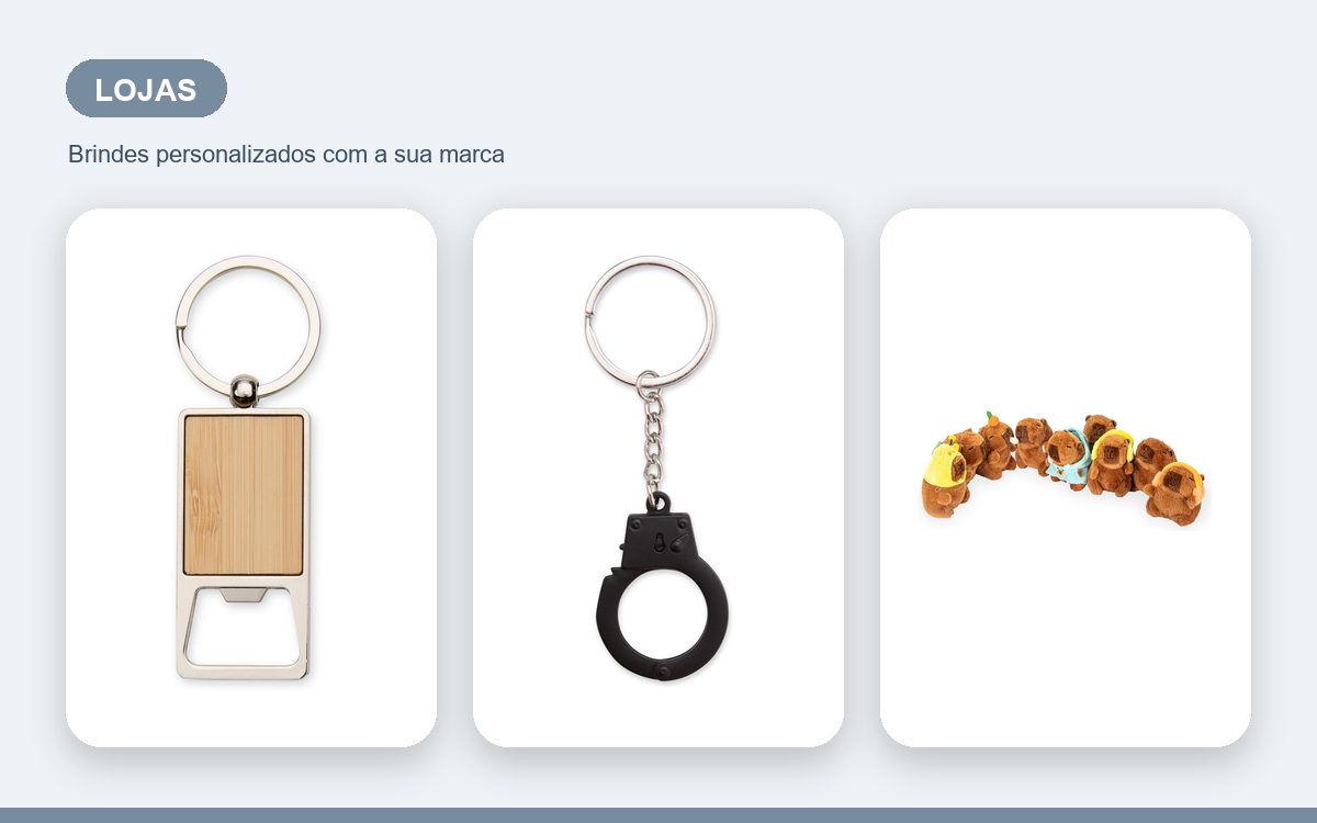 Brindes personalizados com a sua marca — Chaveiros personalizados para lojas: guia para vender mais