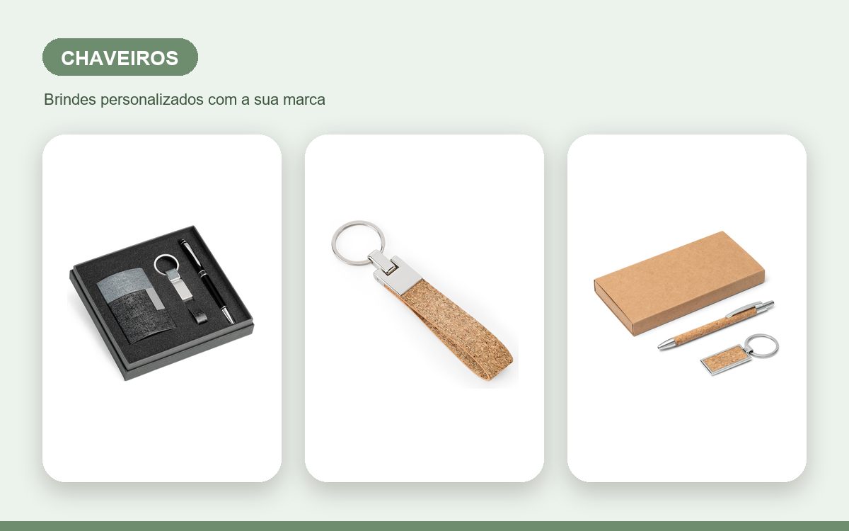 Brindes personalizados com a sua marca — Chaveiros Personalizados: Guia Completo de Modelos