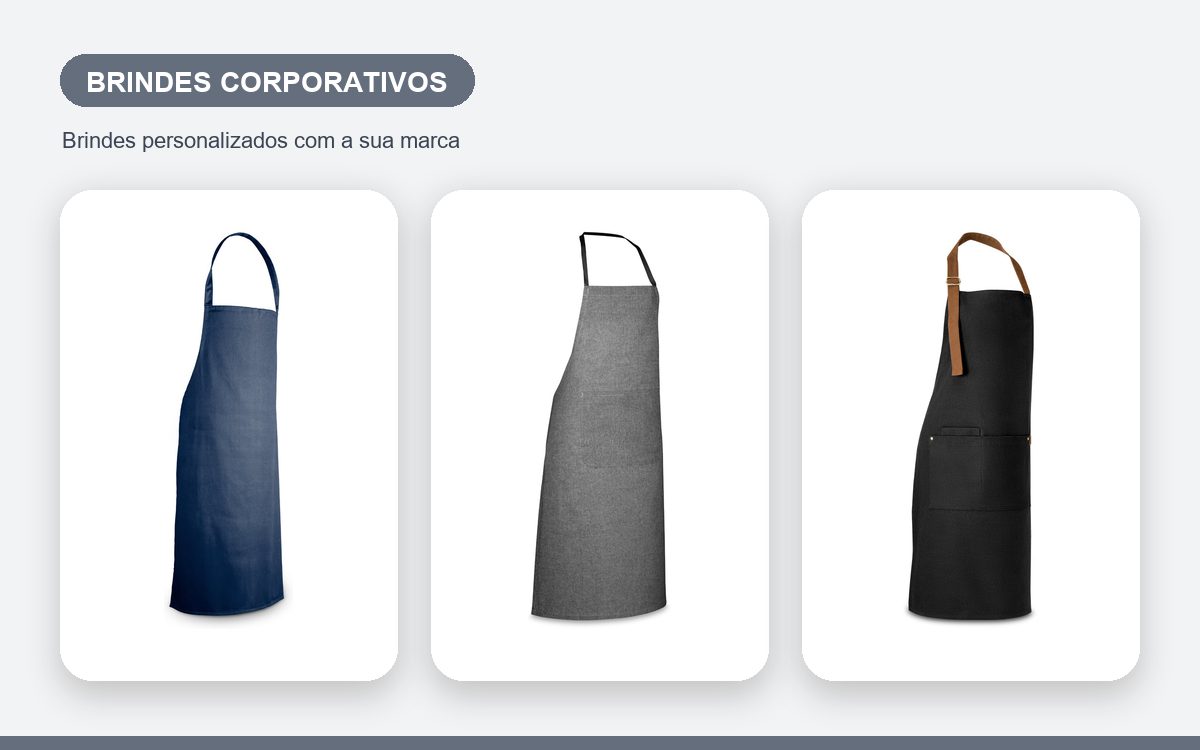 Brindes personalizados com a sua marca — Como escolher o avental certo para brindes corporativos