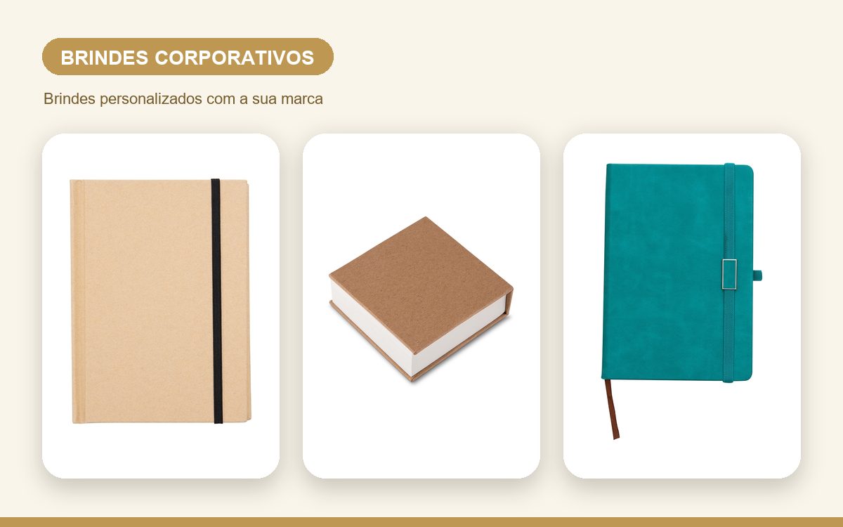 Brindes personalizados com a sua marca — Como escolher blocos de anotações para brindes corporativos