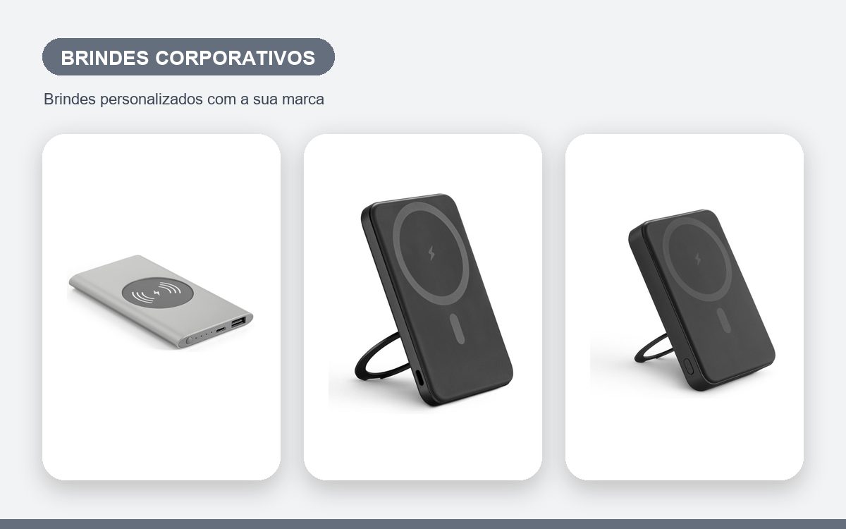 Brindes personalizados com a sua marca — Como Escolher Carregadores Wireless para Brindes Corporativos