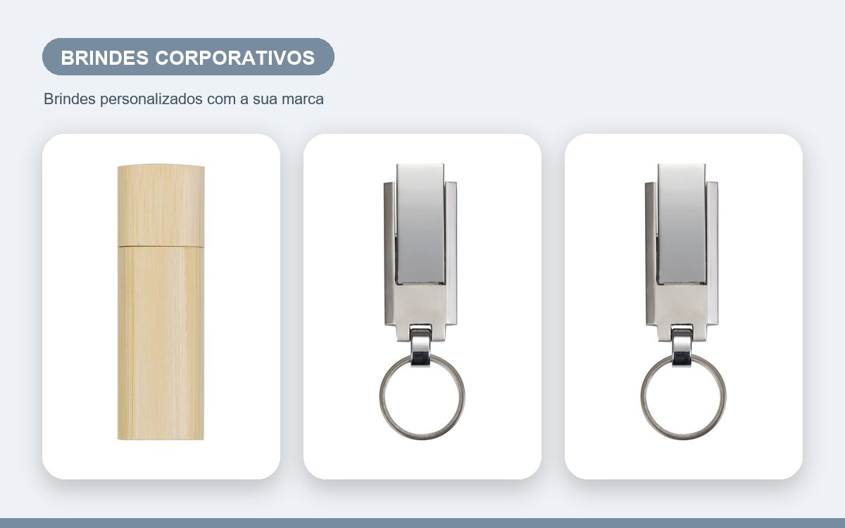 Brindes personalizados com a sua marca — Como Escolher Pen Drives para Brindes Corporativos
