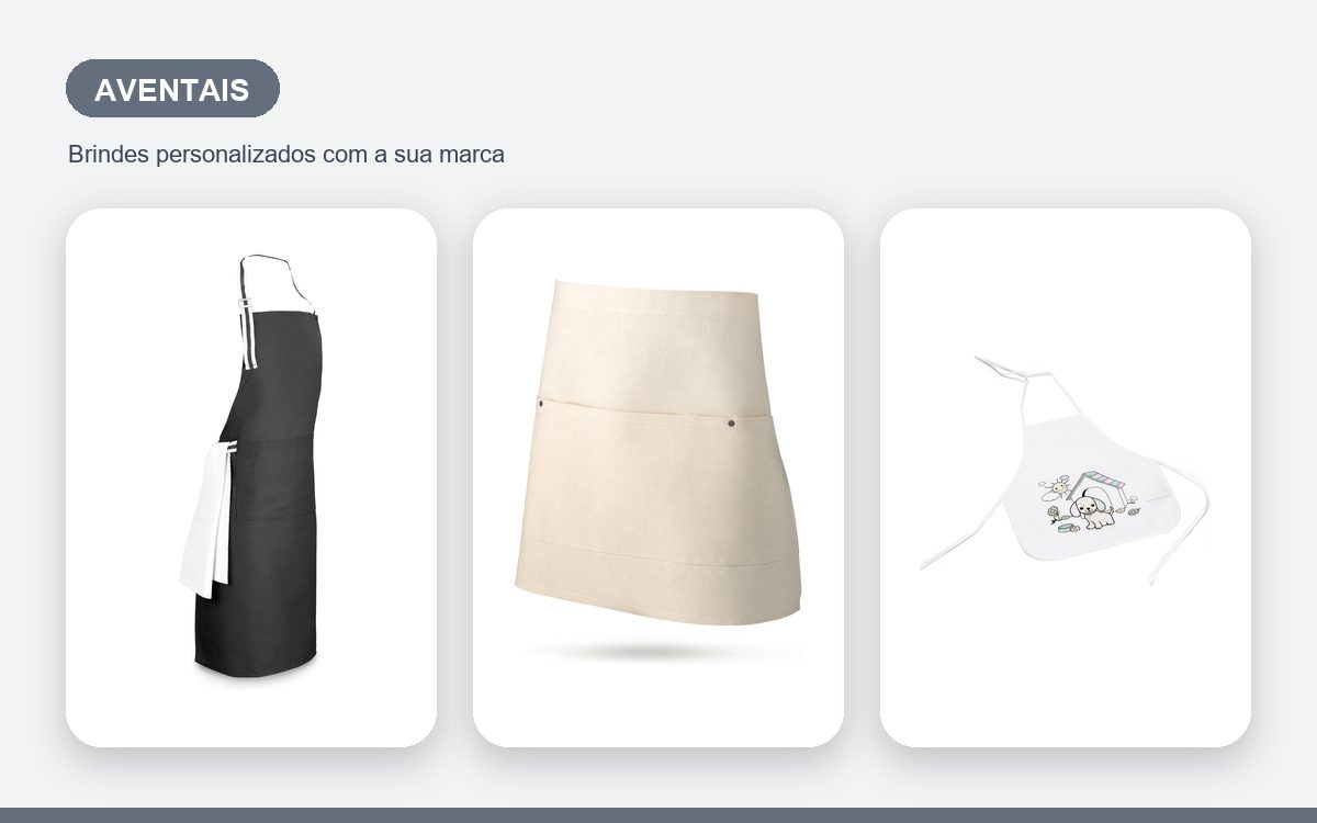 Brindes personalizados com a sua marca — Como personalizar aventais com a marca da sua empresa