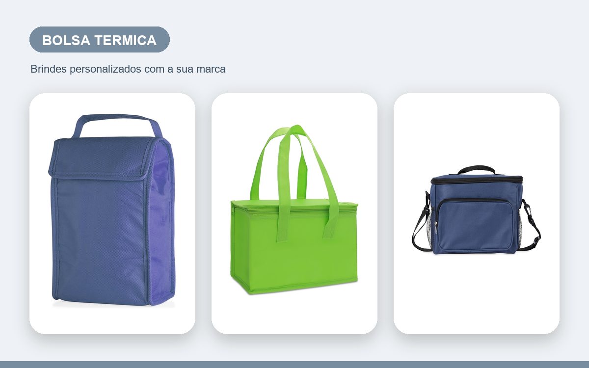 Brindes personalizados com a sua marca — Como Personalizar Bolsas Térmicas com a Marca da Empresa