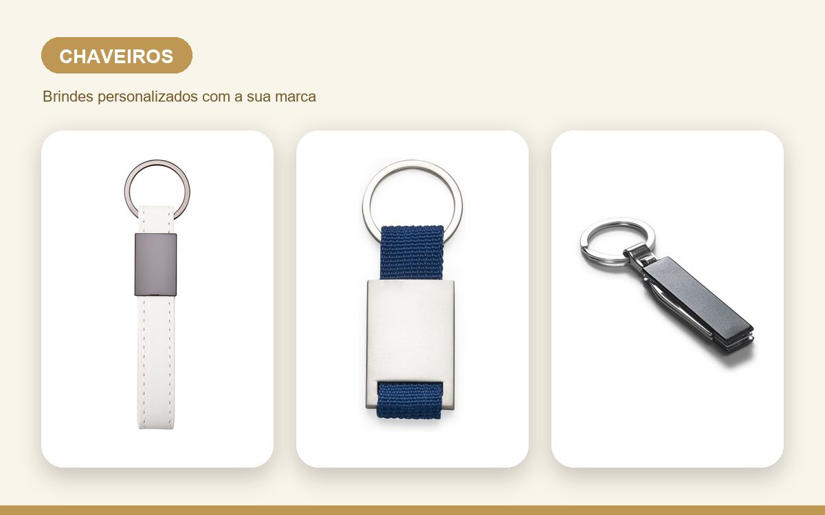 Brindes personalizados com a sua marca — Como personalizar chaveiros com a logo da empresa
