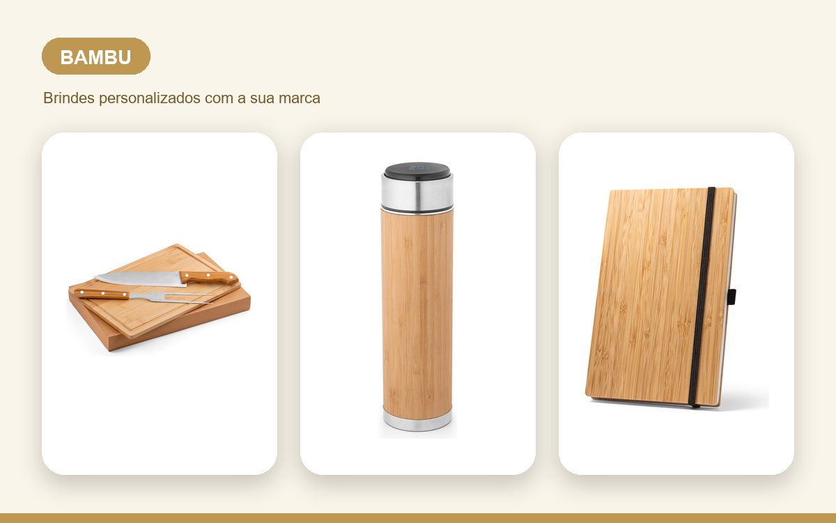 Brindes personalizados com a sua marca — Como personalizar produtos de bambu com a sua marca