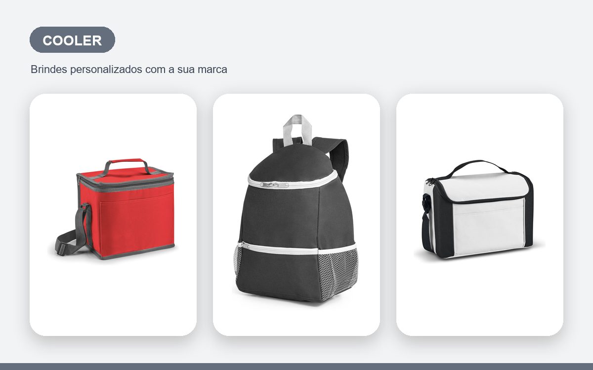 Brindes personalizados com a sua marca — Coolers Personalizados Baratos sem Perder a Qualidade