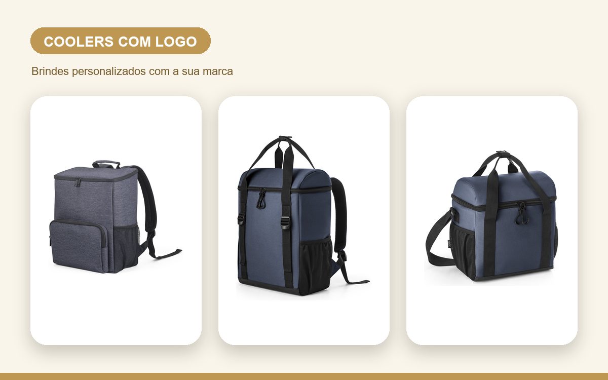Brindes personalizados com a sua marca — Coolers personalizados com logo: como fica e como pedir