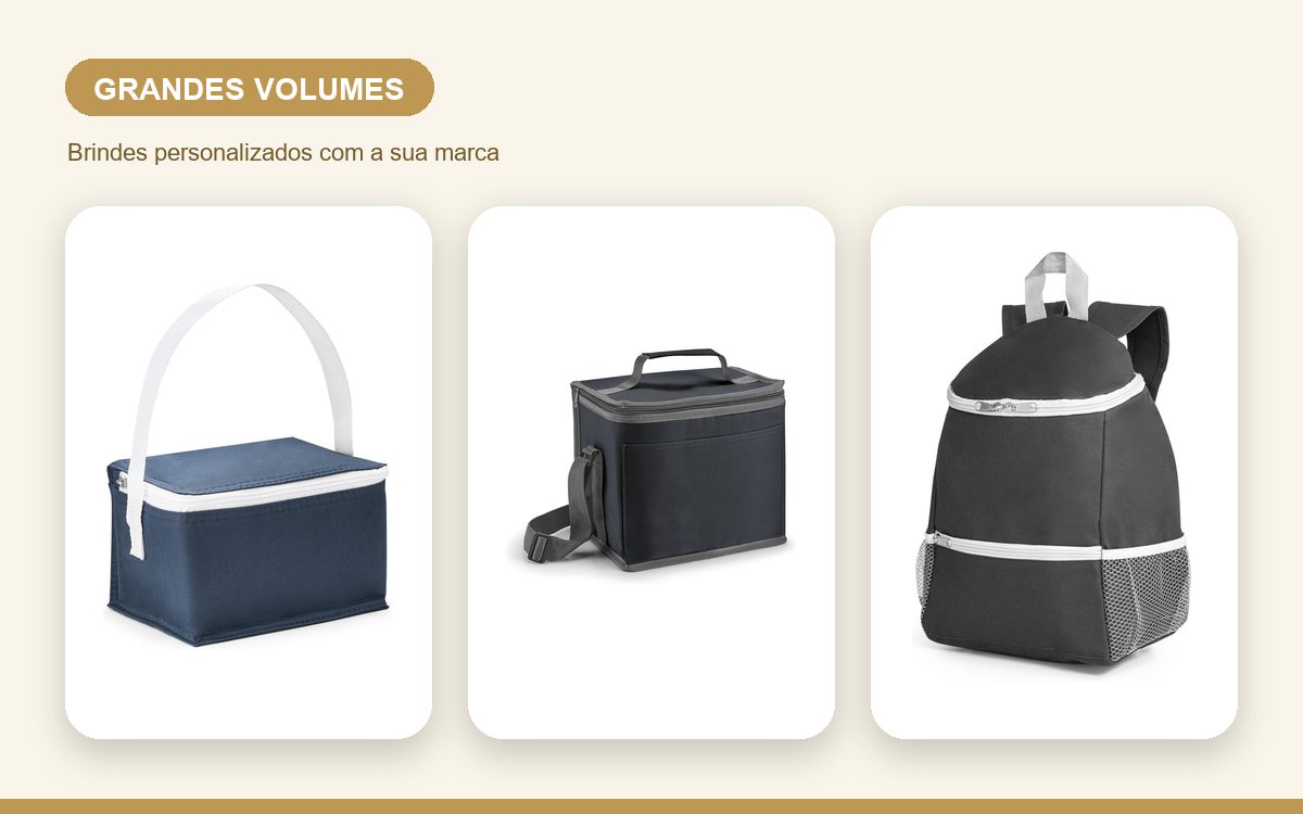 Brindes personalizados com a sua marca — Coolers personalizados no atacado: guia para grandes volumes